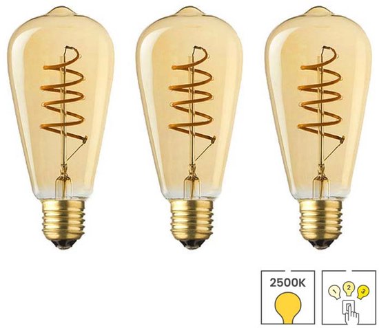 TRANGO Pak van 2 LED-stekkerlamp 11-259A incl. 1x 4 watt 2500K goud warmwit E27 led-lampen in mat zwart *ANNA* wandlamp, leeslamp, nachtlamp, wandlamp, keukenlamp, pluglamp