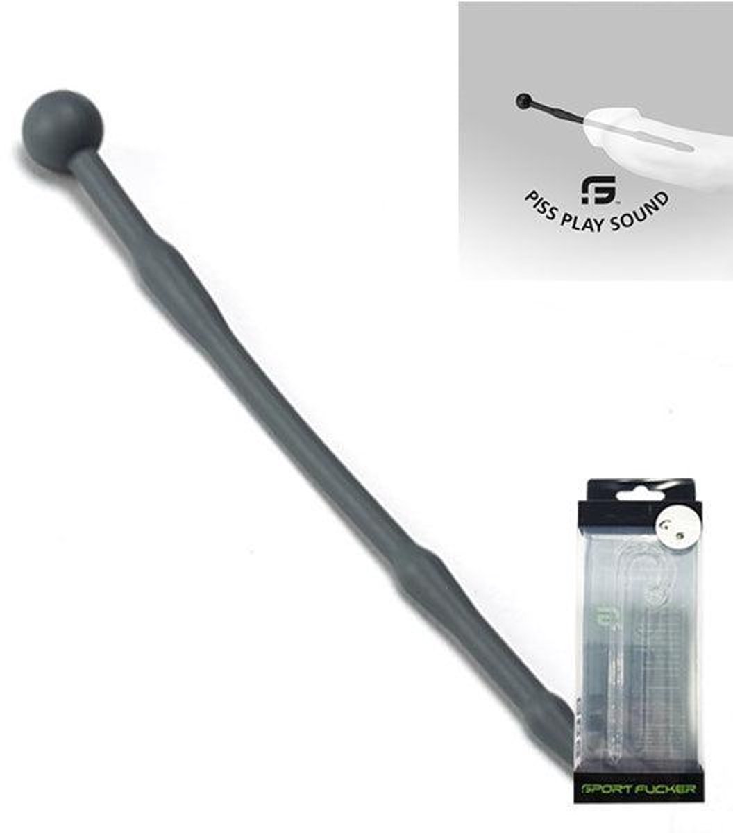 Goedkoopste Sport Fucker - Piss Play Sound - Holle Dilator - 18 cm - Grijs