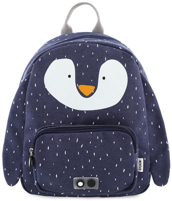 Trixie Rugzak - Mr. Penguin - Schooltas Waterafstotend - Boekentas voor Kind - Voor Jongens en Meisjes - Geschikt als Gymtas - Blauw