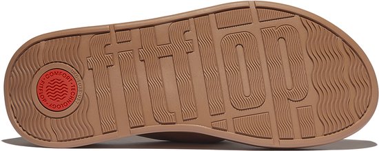 FitFlop F- Sandales à plateforme en cuir souple Mode Knot MARRON - Taille 41