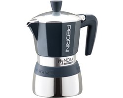 Pedrini MyMoka induction Moka Express Bruin, Roestvrijstaal