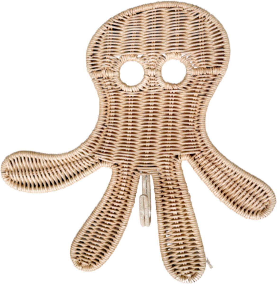 Cokos Oswald de octopus rotan wandhaak small