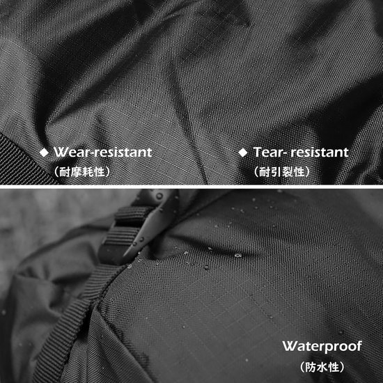Waterdichte Compressiezak voor Slaapzakken - Ideaal voor Kamperen - Zwart - M — afbeelding 5