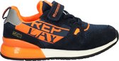 Replay Shoot Jr11 Sneakers Jongens - Leren Sneaker - Blauw - Maat 37