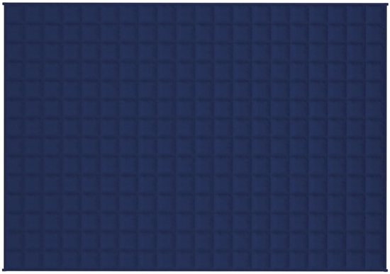 vidaXL Couverture lestée 135x200 cm 6 kg Tissu Bleu - Couverture lestée - Couvertures lestées - Couverture - Beddengoed