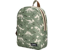 Zebra Max Rugzak - Schooltas - A4-formaat - Praktische Indeling - Flessenhouder - Kinderrugzak/rugtas - Dinosaurus print