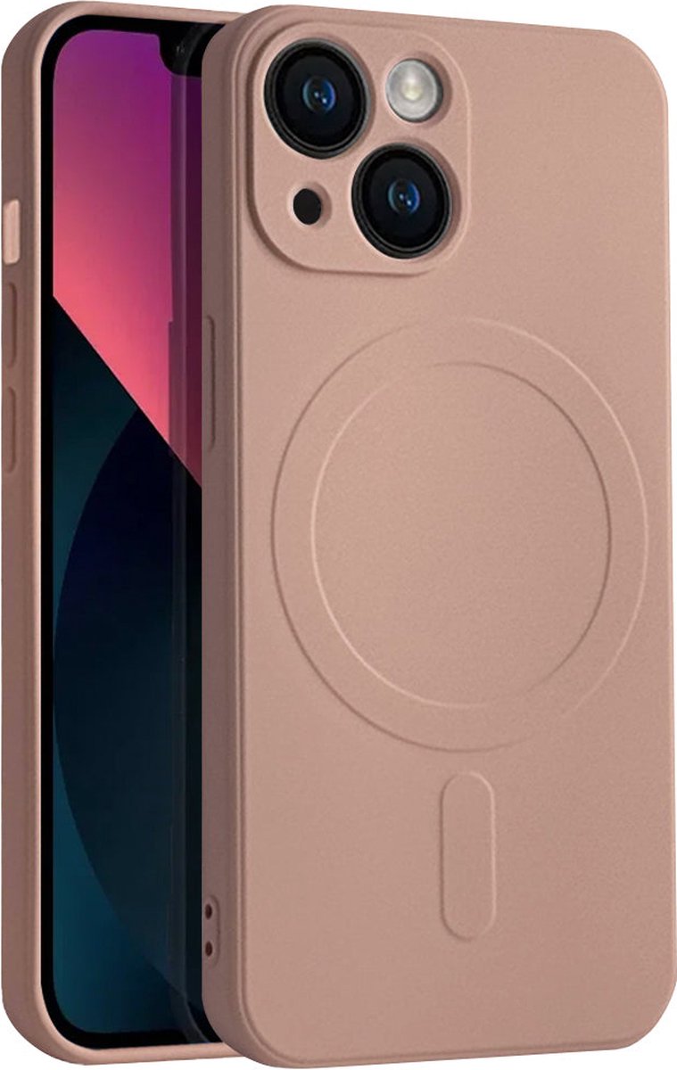 Casify Siliconen Hoesje geschikt voor MagSafe iPhone 13 Mini Hoesje - Roze