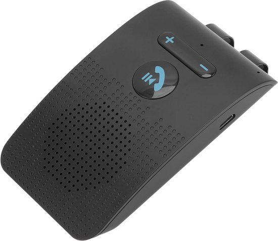 Bluetooth 5.0 handsfree carkit auto, dubbele verbinding, automatische koppeling, luidspreker voor mobiel bellen en muziek