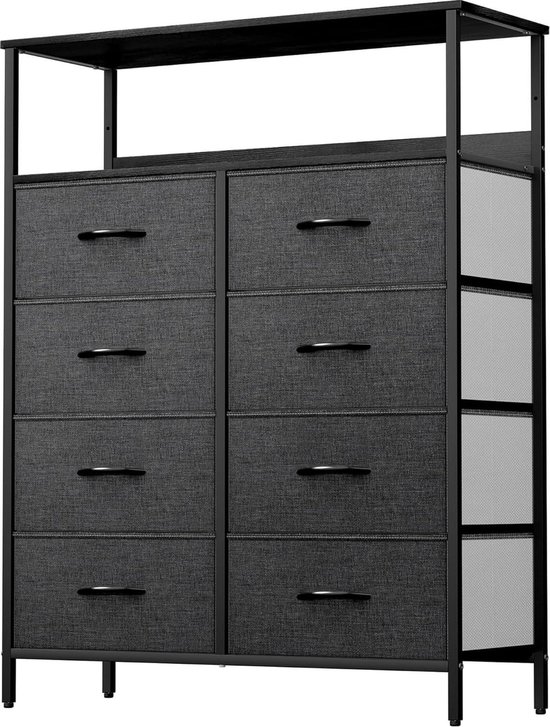YITAHOME Ladekast met 8 laden PU lederen opbergladen dressoir stevig