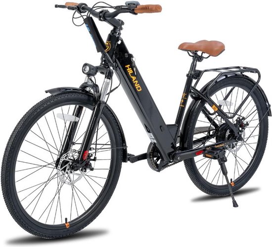 Hiland EHD803 - E Bike - Elektrische Fiets - 250W - 26 Inch - 7.8Ah - Zwart