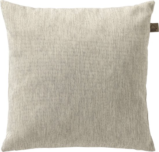 Dutch Decor KAI - Coussin d'extérieur 45x45 cm - déperlant et résistant aux UV - Frêne - gris
