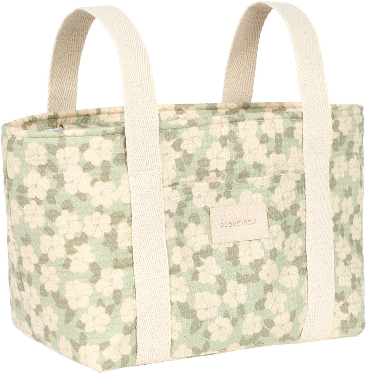 Nobodinoz Opera Waterproof Luiertas - 42x22x12cm - Green Sakura
