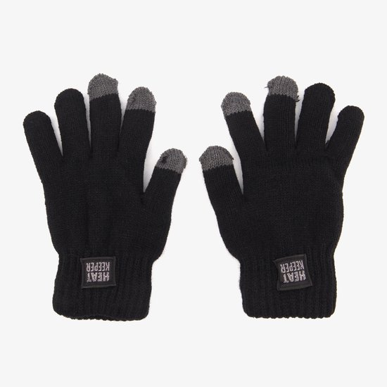 Heat Keeper Thermo kinderhandschoen met i-touch zwart - 9/12 jaar