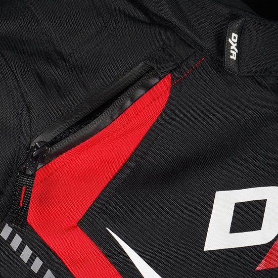 Veste moto SPARKER Homme 4 saisons Zwart/Rouge XL Homologuée CE par MOTOBLOUZ
