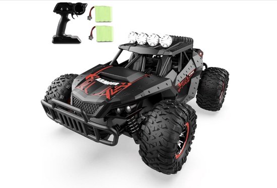 RC Auto Met Verlichting Op Afstand Bestuurde Auto Voor Kinderen - 2,4 GHz - 1:16 Schaal - 20 Km/u - Met LED Verlichting - Leeftijd 3-12 Jaar Offroad Auto Met Schokdempers