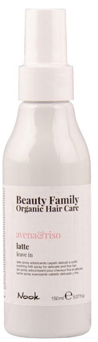 Nook Beauty Family Organic Hair Care Avena&Riso Leave In 150ml - Soothing milk spray for delicate and fine hair