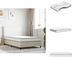 vidaXL Binnenveringmatras - Binnenveringmatrassen - Tweepersoonsmatras - Tweepersoons Matras - Binnenveringmatras middelhard 120x200 cm