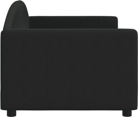 vidaXL Slaapbank 90x190 cm massief grenenhout zwart, bedbank, bedframe, bedbodem, bed, houten bedframe, logeerbed, slaapmeubel, ledikant, bedbanken