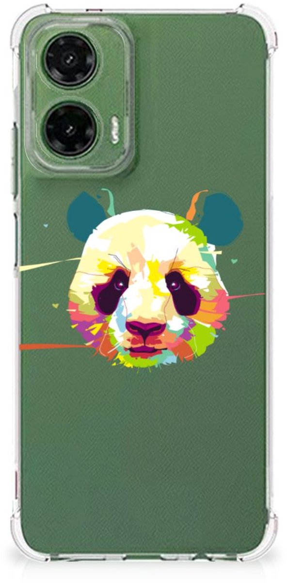 Motorola Moto G35 Stevig Bumper Hoesje Panda Color