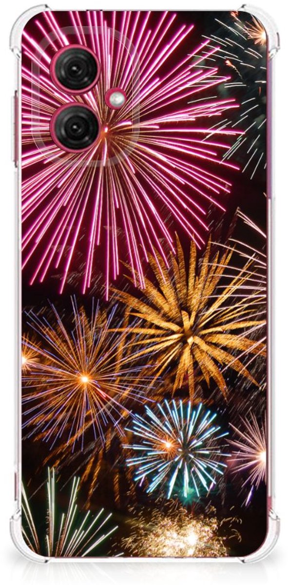 Motorola Moto G55 Anti Shock Bumper Case Vuurwerk