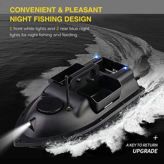 Voerboot - Voerboot karper - Karpervissen - 3 Voerbakken - 40 GPS Posities - 2KG laadvermogen - Automatische terugkeerfunctie - 500M van Merkloos — afbeelding 5