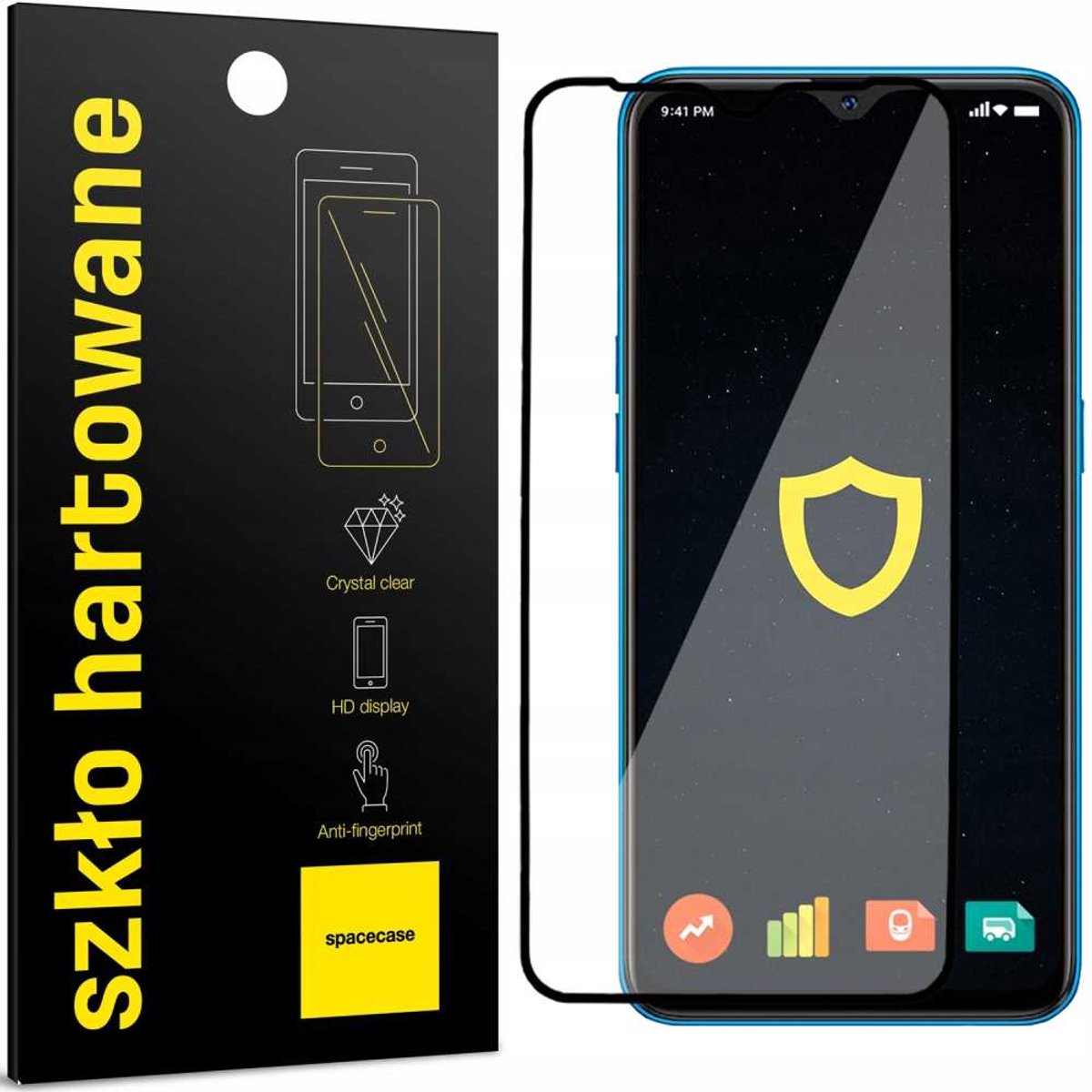 Spacecase 5D Gehard Glas Voor Oppo A12 Schermbescherming Tegen Krassen