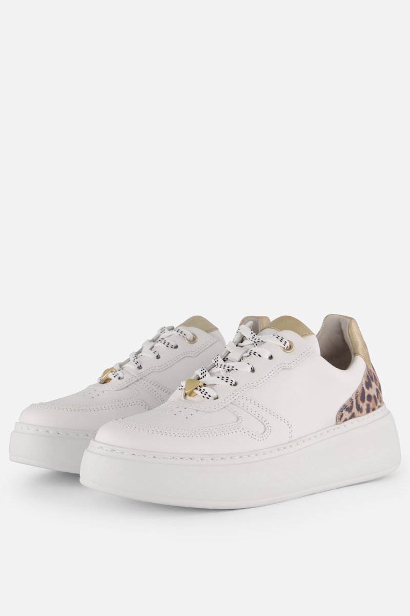 Gabor Leopard Sneakers wit Leer - Dames - Maat 36.5