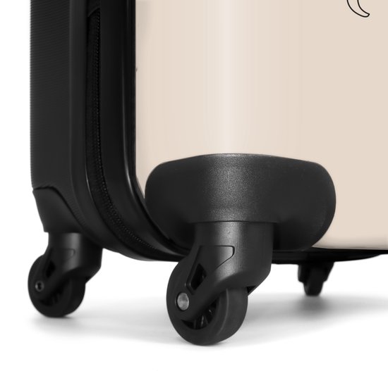 NoBoringSuitcases.com® - Valise cabine Carte du monde - Simple - Avion - Bagage à main - Valise de voyage - Valise chariot - Valises 55x40x20 cm - 55x35x25 cm