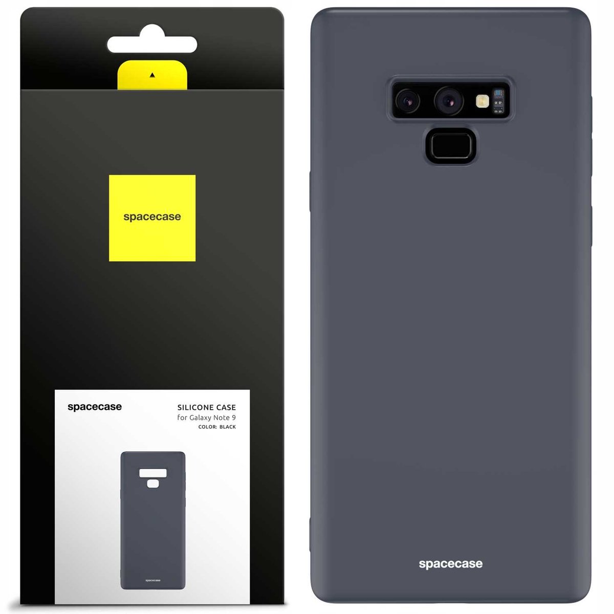 Spacecase Siliconen Hoesje Voor Samsung Galaxy Note 9 Zwart