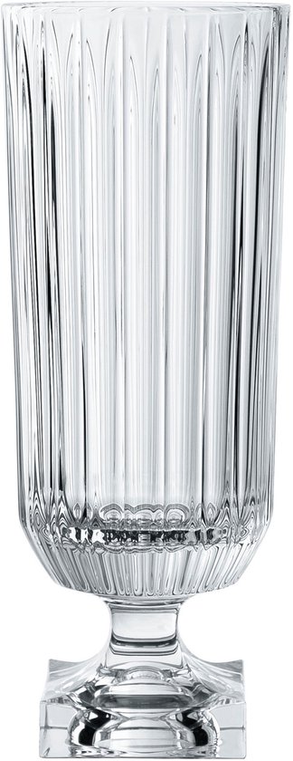 Nachtmann Vase Minerva Gold sur pied, verre cristal, transparent / or