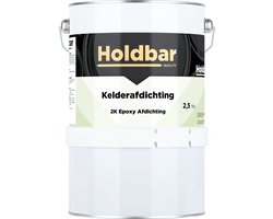 Holdbar Kelderafdichting 2,5 kg - Kelder waterdicht maken - 100% Waterdicht - Voor Lekke Kelders - Natte Kelder - Afdichting - Extreme hechting op metselwerk, beton, (bak)steen, cement en stucwerk