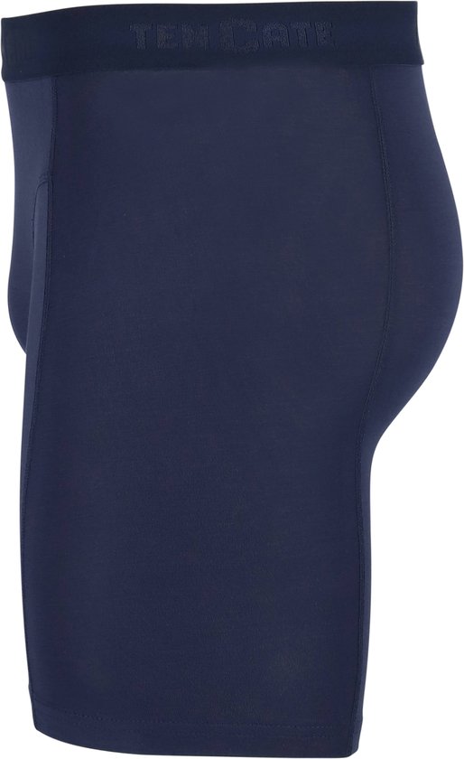 Donkerblauwe lange herenshorts van Ten Cate met een brede, elastische tailleband.