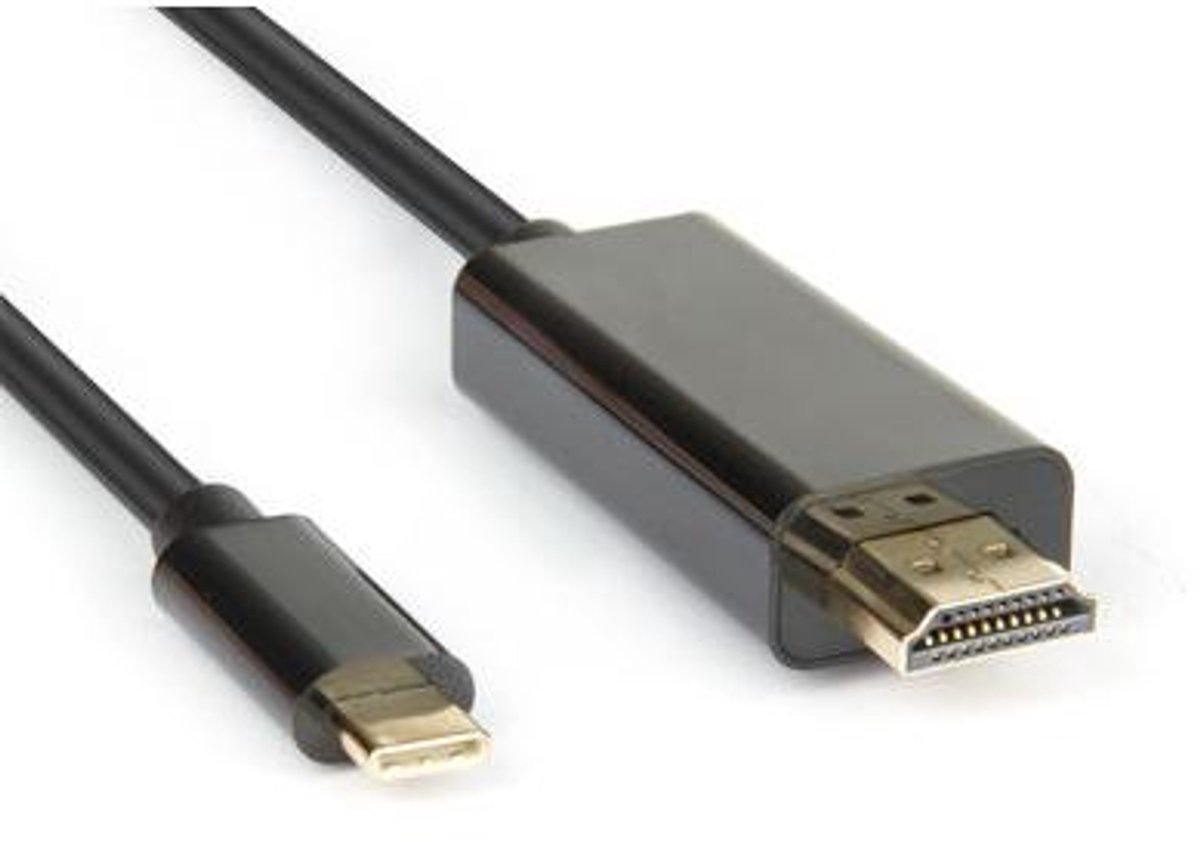 Hamlet XVAUC-HDM4K20 video kabel adapter 2 m USB Type-C HDMI Type A (Standaard) Zwart