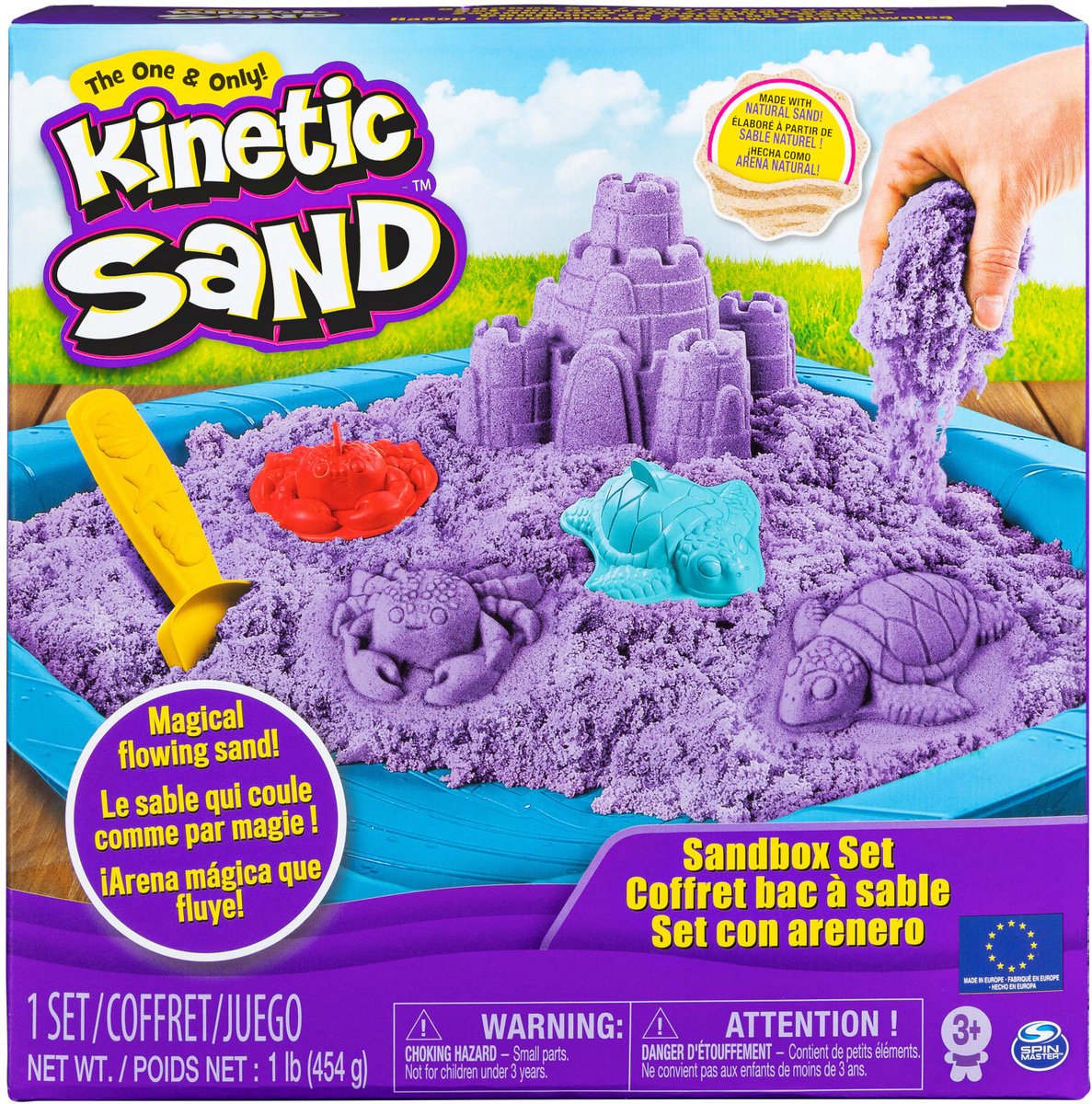 Kinetic Sand - Zandbakspeelset - Groen - 454 g origineel kinetisch zand - Sensorisch speelgoed — afbeelding 8