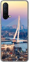 Geschikt voor OnePlus Nord CE 5G hoesje - Rotterdam - Skyline - Zonsondergang - Siliconen Telefoonhoesje
