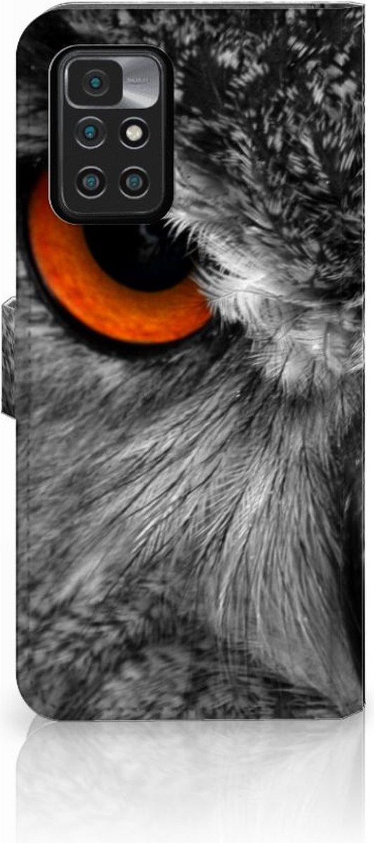 Xiaomi Redmi 10 Telefoonhoesje met Pasjes Uil