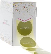 Cadeau stickers - 500 stuks - 'Voor jou' - 40 mm - Stickers volwassenen - Sluitstickers - Sluitzegel - Ronde stickers op rol