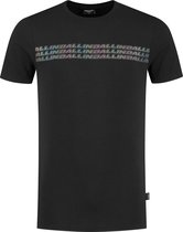 Ballin Amsterdam -  Heren Slim Fit   T-shirt  - Zwart - Maat XXL