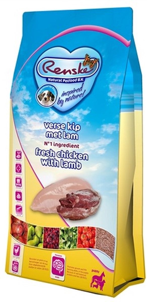 Renske super premium puppy kip / lam hondenvoer 2 kg
