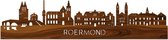 Skyline Roermond Palissander hout - 100 cm - Woondecoratie design - Wanddecoratie met LED verlichting