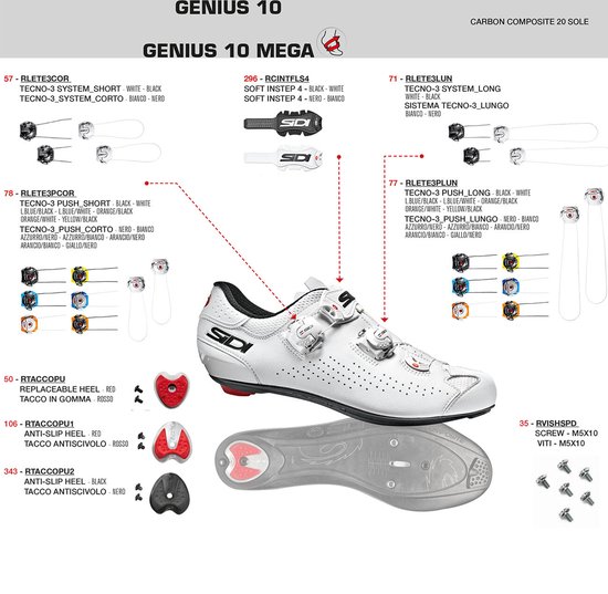 Sidi Genius 10 Mega Black Grey Black Fietsschoen bol