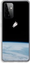 CaseCompany® - Galaxy A72 hoesje - Alone in Space - Soft Case / Cover - Bescherming aan alle Kanten - Zijkanten Transparant - Bescherming Over de Schermrand - Back Cover