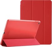 iPad Hoes 2018 - iPad 2017 Hoes Rood -iPad hoes 5e / 6e generatie iPad hoes siliconen - iPad hoesje Soft smart cover - iPad 2018 Hoes - iPad 9.7 hoes - iPad hoesje Bookcase Trifold