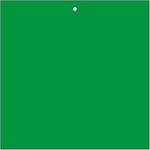 Markeringsplaatje groen, beschrijfbaar, 100 stuks 50 x 50 mm