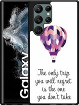 Galaxy S22 Ultra Hardcase hoesje Luchtballon - Designed by Cazy