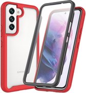 Samsung Galaxy S22 Hoesje Full Protect 360° Cover Hybride Rood