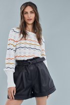 VILA VIALEXA L/S STRIPE KNIT TOP Dames Trui - Maat M