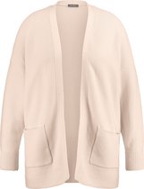 SAMOON Dames Ribgebreid katoenen vest