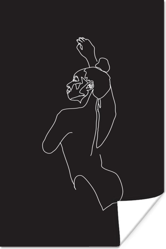 Affiche Line - Danse - Femme - 60x90 cm