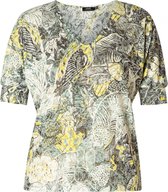 YESTA Hui Jersey Shirt - Dark Pine Green/Mult - maat 4(54/56)